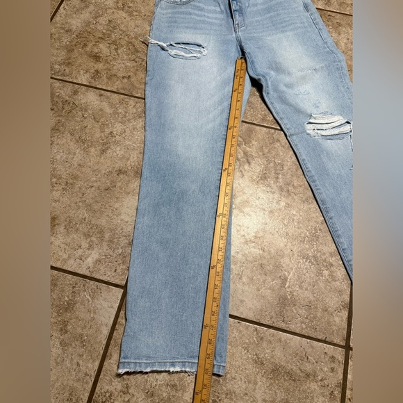 Flying Monkey Light Blue Straight Leg Jeans - Picture 2 of 8